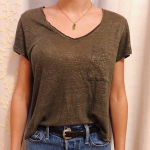 Metallic Green tee